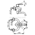 ကြေးရေချိုးကန် Hand Shower Faucet